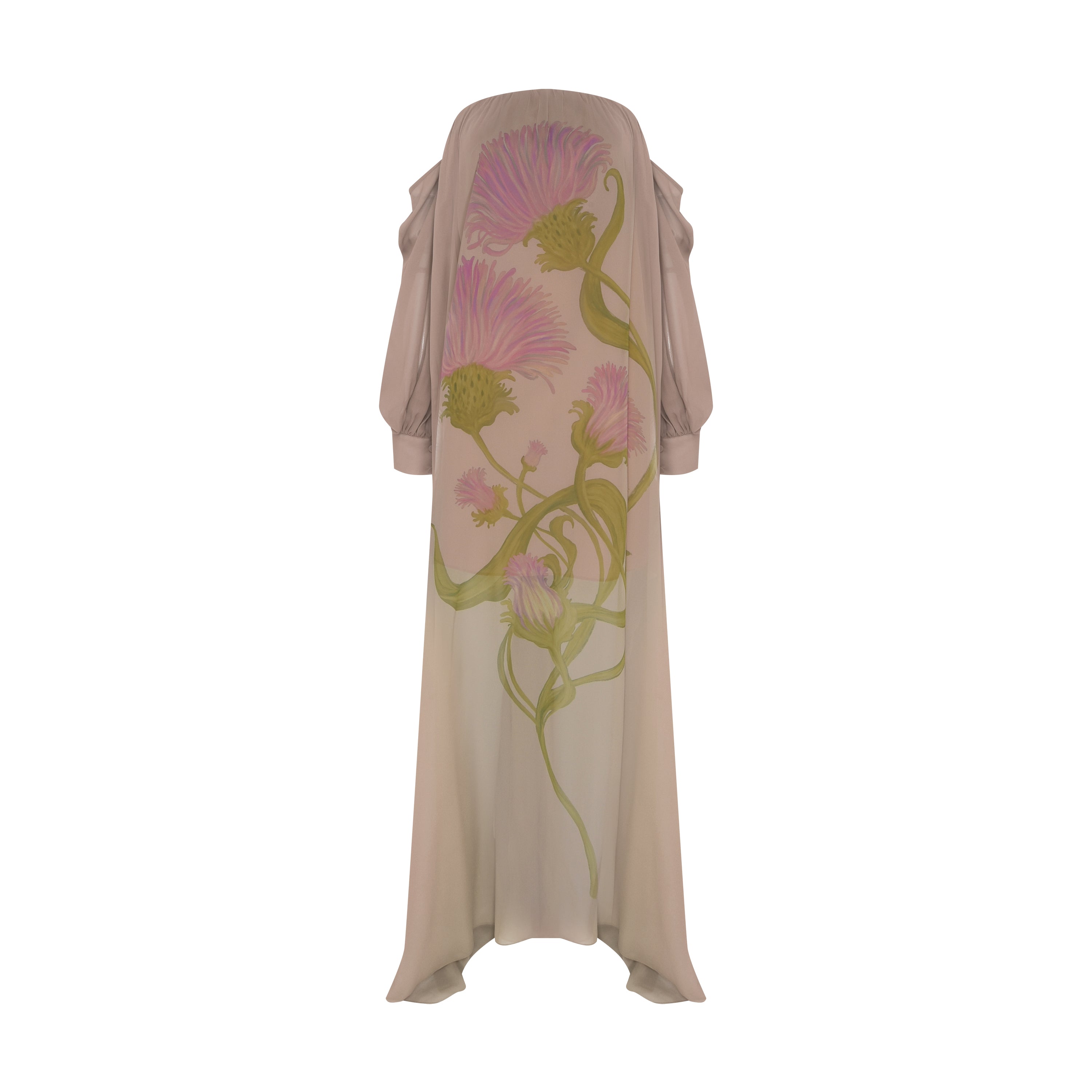 VESTIDO LONGO OMBRO A OMBRO