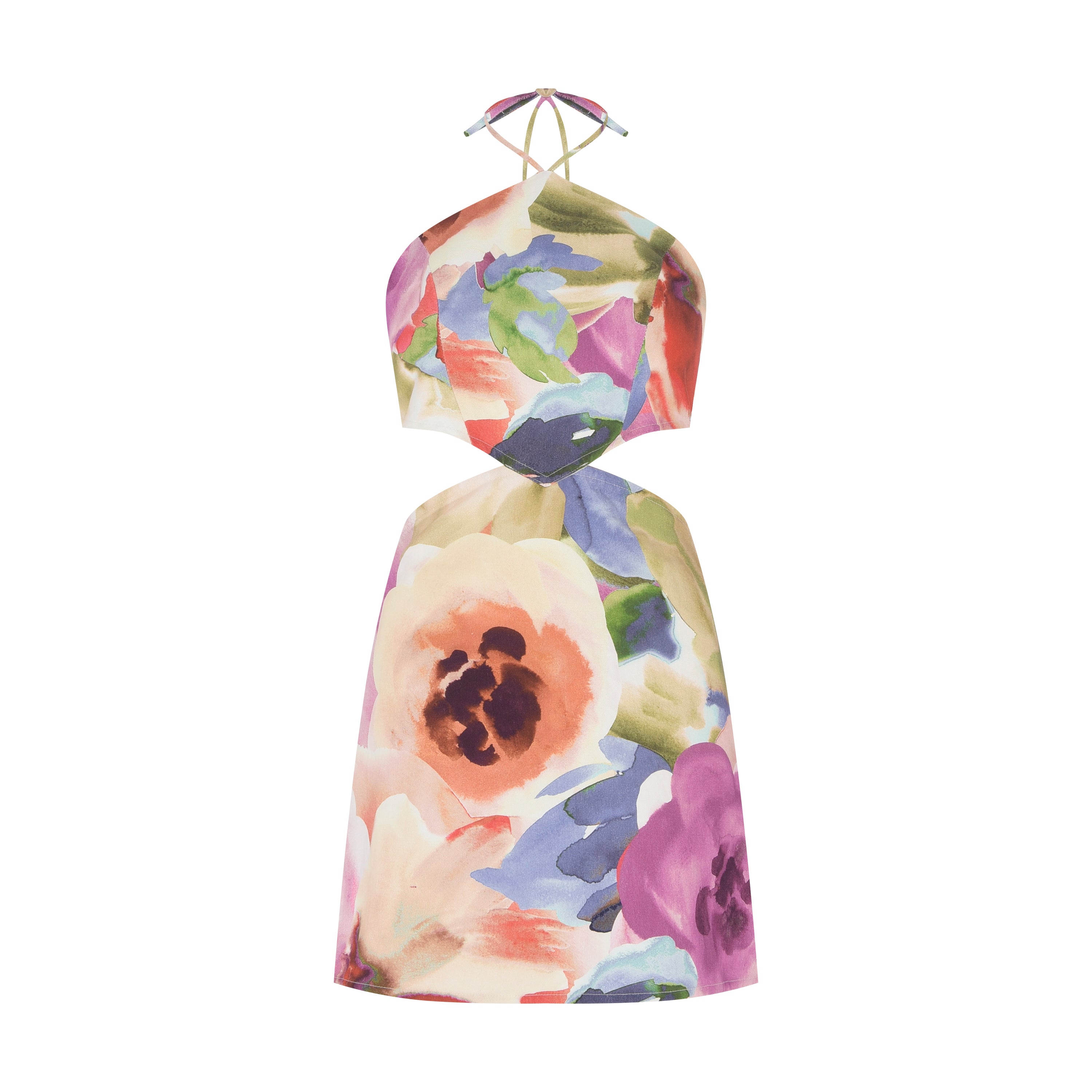 VESTIDO CURTO RECORTE FLORESCER