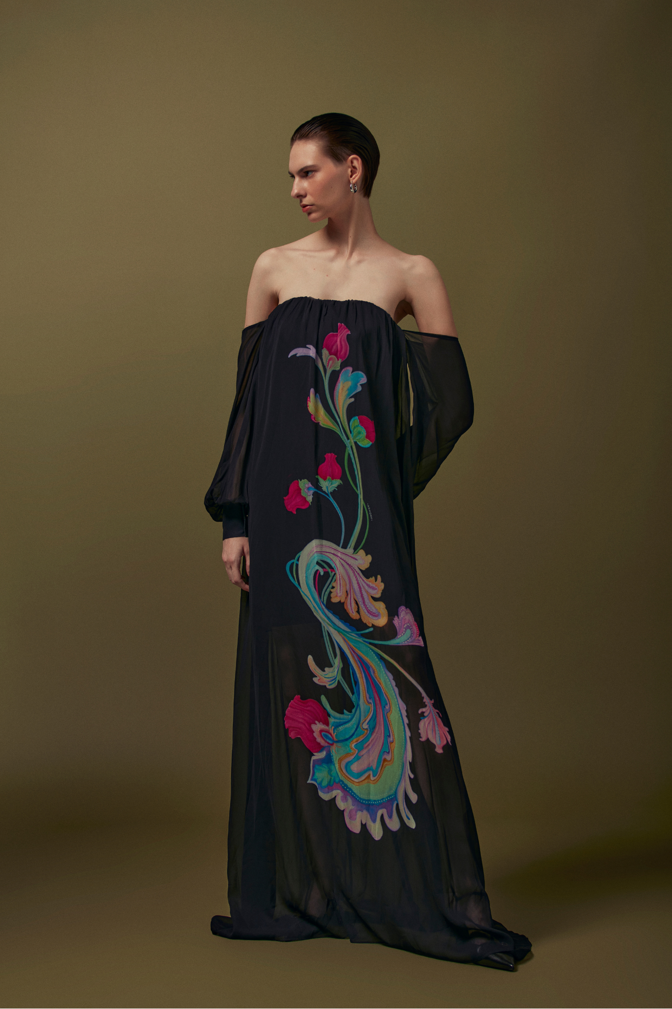 VESTIDO LONGO OMBRO A OMBRO