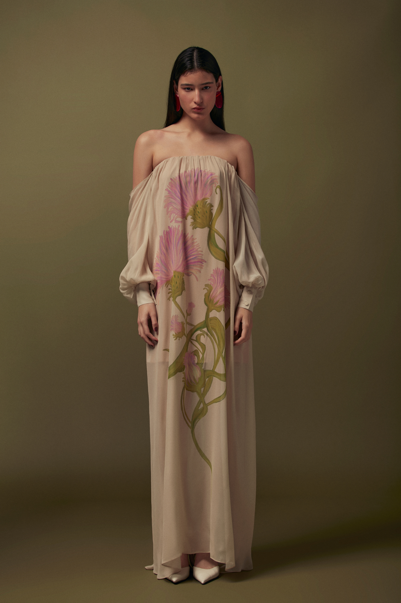 VESTIDO LONGO OMBRO A OMBRO