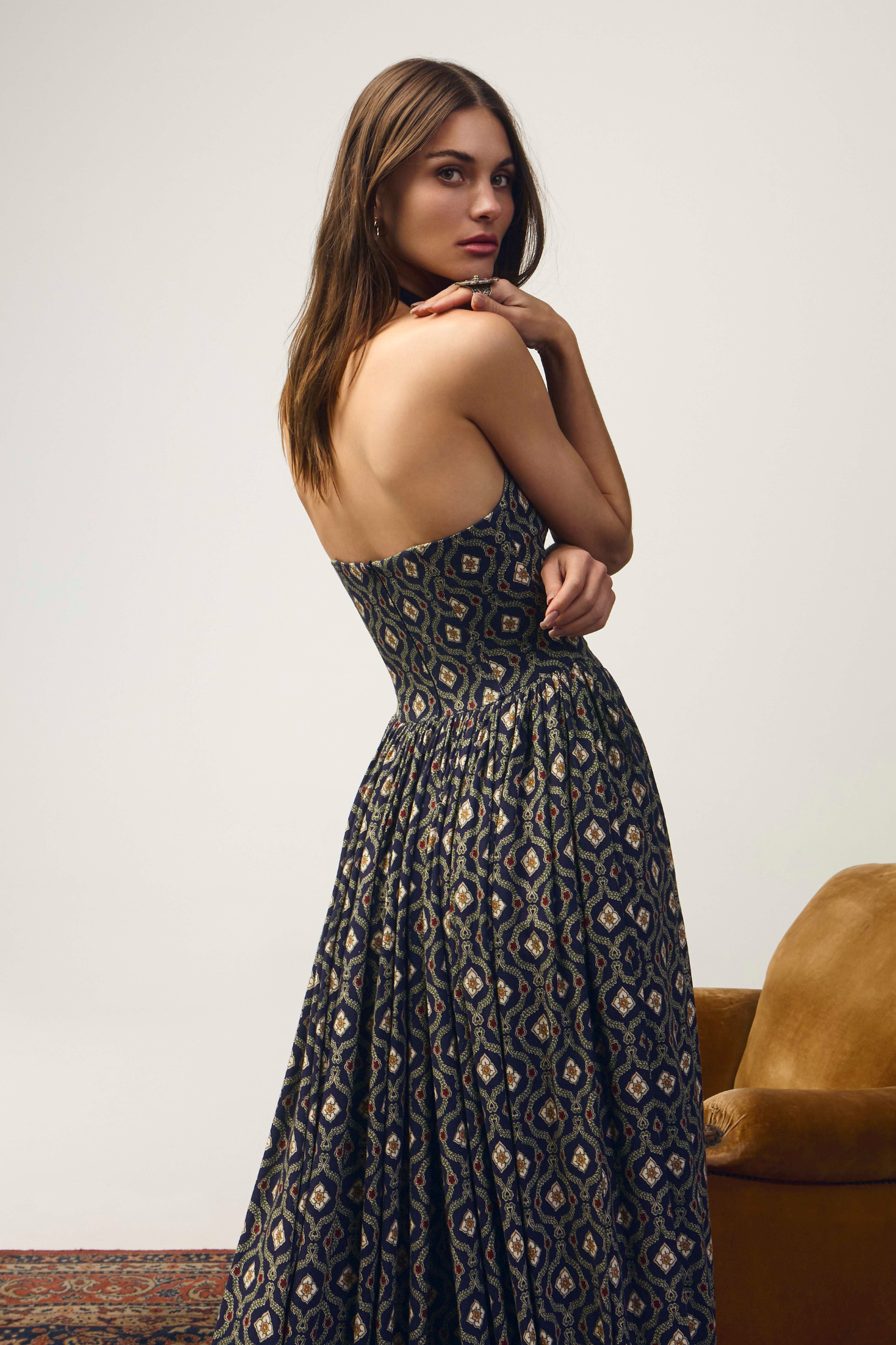 VESTIDO LONGO ADORNO